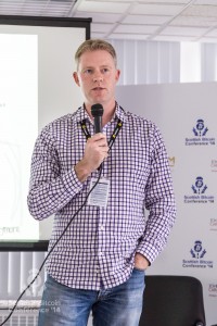 Nick Lambert, COO MaidSafe addresses the Scottish Bitcoin Conference, 23rd August 2014