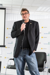 Jon Matonis, Executive Director, The Bitcoin Foundation, addresses the Scottish Bitcoin Conference, 23rd August 2014